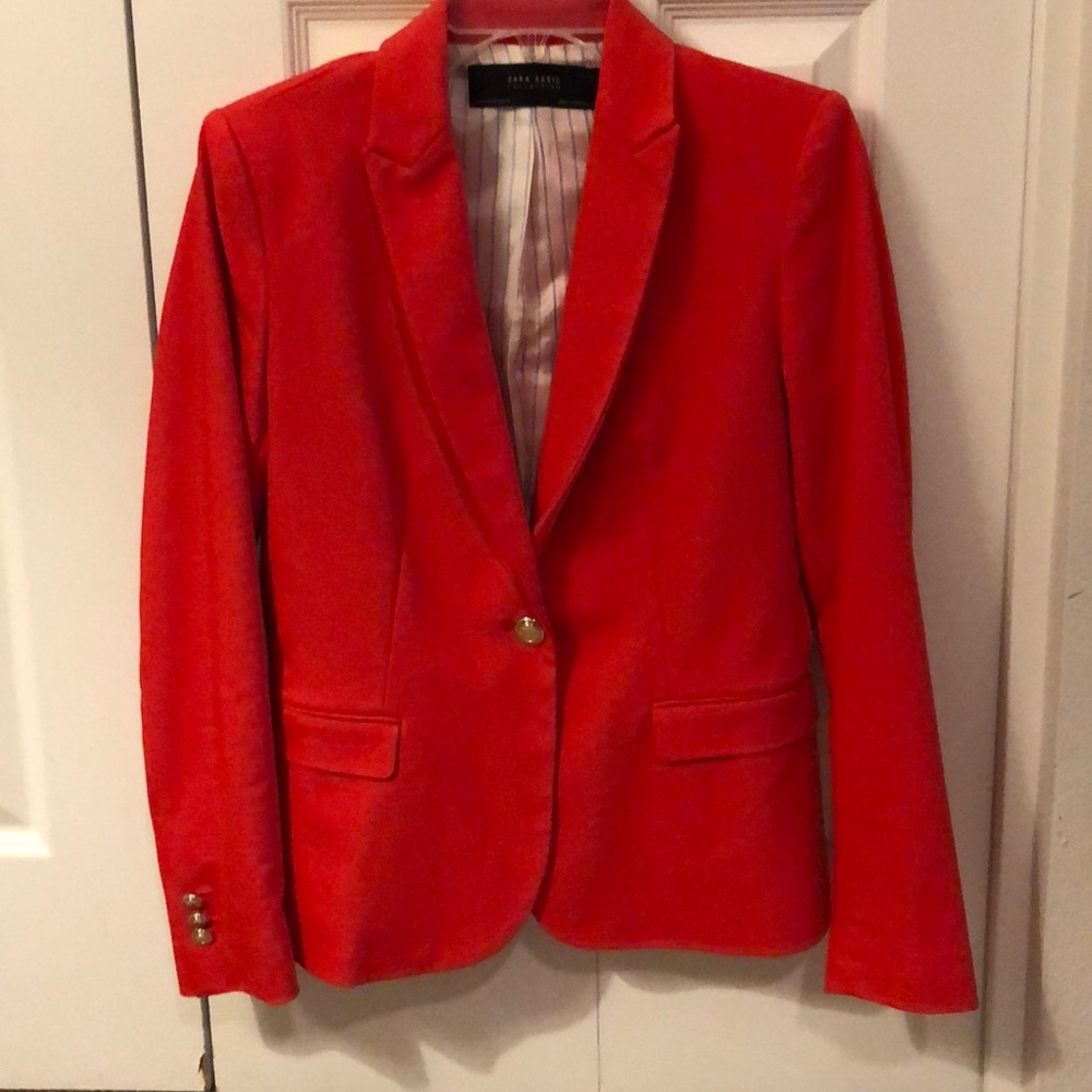 Red/orange Zara blazer